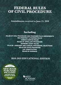9781640209343-1640209344-Federal Rules of Civil Procedure, Educational Edition, 2018-2019 (Selected Statutes)