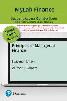 9780137490042-0137490046-Principles of Managerial Finance -- MyLab Finance with Pearson eText + Print Combo Access Code