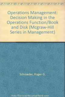 9780079116444-0079116442-Operations Management: Decision Making in the Operations Function/Book and Disk (McGraw-Hill Series in Management)