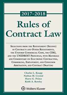 9781454875345-1454875348-Rules of Contract Law, 2017-2018 Statutory Supplement