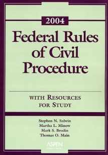 9780735550889-0735550883-Federal Rules Of Civil Procedure With Resources For Study 2004
