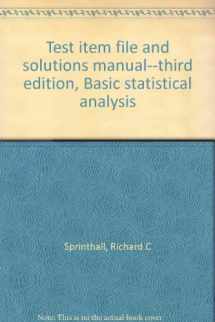 9780130661517-0130661511-Test item file and solutions manual--third edition, Basic statistical analysis