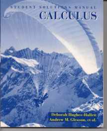 9780471585305-0471585300-Calculus, Student Solutions Manual