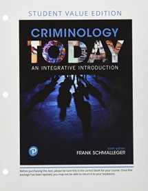 9780134870823-0134870824-Criminology Today: An Integrative Introduction