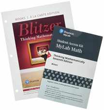 9780135167458-0135167450-Thinking Mathematically, Loose-Leaf Edition Plus MyLab Math with Pearson eText -- 24 Month Access Card Package