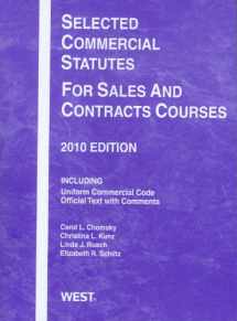 9780314262295-0314262296-Selected Commercial Statutes For Sales and Contracts Courses, 2010