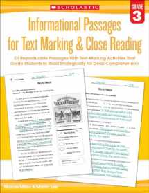 9780545793797-0545793793-Informational Passages for Text Marking & Close Reading: Grade 3: 20 Reproducible Passages With Text-Marking Activities That Guide Students to Read Strategically for Deep Comprehension