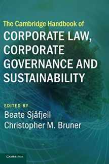 9781108473293-1108473296-The Cambridge Handbook of Corporate Law, Corporate Governance and Sustainability (Cambridge Law Handbooks)