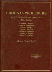 9780314166975-0314166971-Criminal Procedure: Cases, Problems and Exercises, (American Casebook Series)
