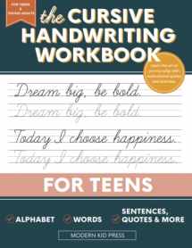 9781952842238-1952842239-The Cursive Handwriting Workbook for Teens: Learn the Art of Penmanship in this Cursive Writing Practice book with Motivational Quotes and Activities for Young Adults and Teenagers