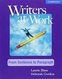 9780521120302-0521120306-Writers at Work: From Sentence to Paragraph Student's Book