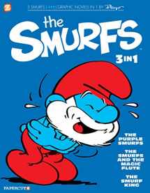 9781545801253-1545801258-The Smurfs 3-in-1 #1: The Purple Smurfs, The Smurfs and the Magic Flute, and The Smurf King