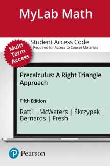9780137519255-0137519257-Precalculus: A Right Triangle Approach -- MyLab Math with Pearson eText Access Code