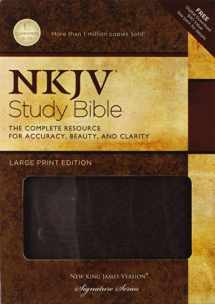9781418542627-1418542628-NKJV Study Bible, Large Print, Bonded Leather, Burgundy: Large Print Edition