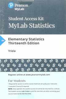 9780134748535-0134748530-Mylab Statistics with Pearson Etext -- Standalone Access Card -- For Elementary Statistics