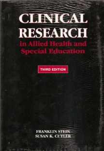 9781565936317-1565936310-Clinical Research in Allied Health and Special Education