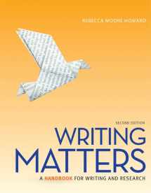 9780077721817-0077721810-Writing Matters 2e, Tabbed (Spiral) with Connect Composition for Writing Matter 2e Tabbed