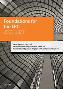 9780198858430-0198858434-Foundations for the LPC 2020-2021 (Legal Practice Course Manuals)
