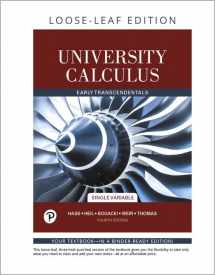 9780135166659-0135166659-University Calculus: Early Transcendentals, Single Variable