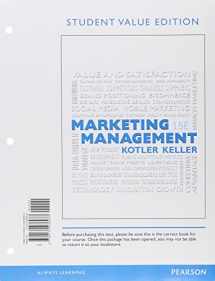 9780134361277-013436127X-Marketing Management, Student Value Edition Plus Mylab Marketing with Pearson Etext -- Access Card Package