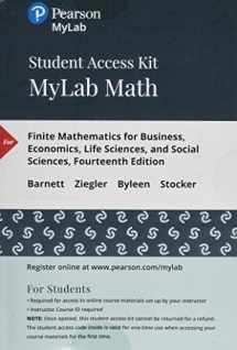 9780134880419-0134880412-Finite Mathematics for Business, Economics, Life Sciences, and Social Sciences -- MyLab Math with Pearson eText Access Code