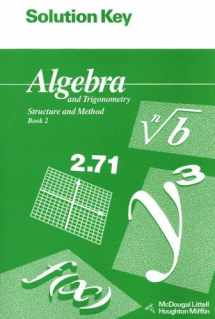 9780395677650-0395677653-Solution Key for Algebra and Trigonometry: Structure and Method: Book 2