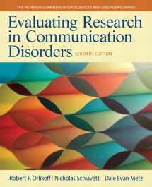 9780133352016-0133352013-Evaluating Research in Communication Disorders (Pearson Communication Sciences and Disorders)