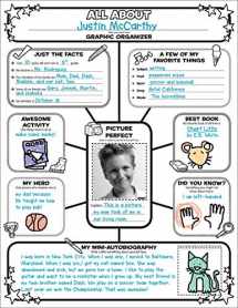 9780545015370-0545015375-Graphic Organizer Posters: All-About-Me Web: 30 Fill-in Personal Posters for Students to Display with Pride