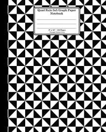9781725197923-1725197928-Quad Rule 5x5 Graph Paper Notebook. 8" x 10". 120 Pages. Triangle Pattern Cover: Black White Simple Triangle Mosaic Pattern Cover. Square Grid Paper, ... paper or math paper. Engineering paper.