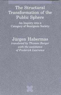 9780262581080-0262581086-The Structural Transformation of the Public Sphere: An Inquiry into a Category of Bourgeois Society (Studies in Contemporary German Social Thought)