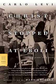 9780374530099-0374530092-Christ Stopped at Eboli: The Story of a Year (FSG Classics)