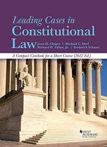 9781636599076-1636599079-Leading Cases in Constitutional Law, A Compact Casebook for a Short Course, 2022 (American Casebook Series)