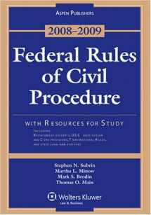 9780735572140-0735572143-Federal Rules of Civil Procedure 2008-2009 W/ Resources for Study