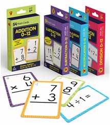 9781483860060-148386006X-Carson Dellosa 4-Pack Math Flash Cards for Kids Ages 4-8, 211 Addition and Subtraction Flash Cards and Multiplication and Division Flash Cards for Kindergarten, 1st, 2nd, 3rd, 4th, 5th & 6th Grade