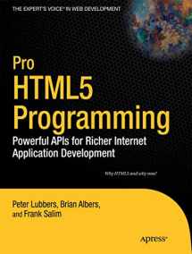 9781430227908-1430227907-Pro HTML5 Programming: Powerful APIs for Richer Internet Application Development (Expert's Voice in Web Development)