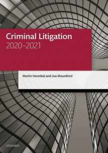 9780198858423-0198858426-Criminal Litigation 2020-2021 (Legal Practice Course Manuals)