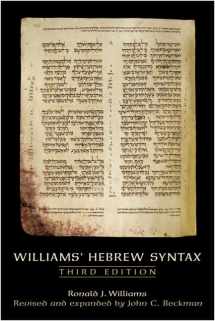 9780802094292-0802094295-Williams' Hebrew Syntax, Third Edition