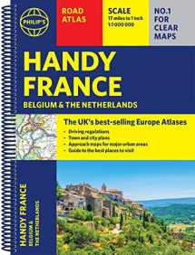9781849075565-1849075565-Philip's Handy Road Atlas France, Belgium and The Netherlands: Spiral A5 (Philip's Road Atlases)