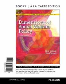 9780205149841-0205149847-Dimensions of Social Welfare Policy (Connecting Core Competencies)