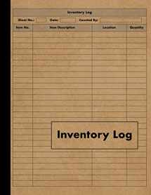 9781071363973-1071363972-Inventory Log: Large Inventory Log Book - 120 Pages for Business and Home - Perfect Bound