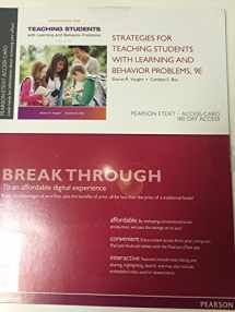 9780133743999-0133743993-Strategies for Teaching Students with Learning and Behavior Problems, Enhanced Pearson eText --Standalone Access Card (9th Edition)