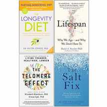 9789123912926-9123912928-The Longevity Diet, Lifespan [Hardcover], The Telomere Effect, The Salt Fix 4 Books Collection Set