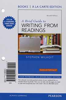 9780133800425-0133800423-A Brief Guide to Writing from Readings, Books a la Carte Edition (7th Edition)