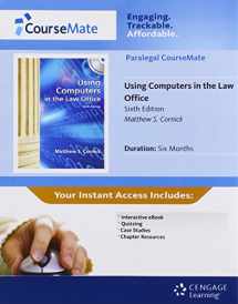 9781111642839-1111642834-Coursemate Printed Access Card for Cornick's Using Computers in the Law Office