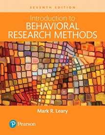 9780134414409-0134414403-Introduction to Behavioral Research Methods -- Books a la Carte (7th Edition)