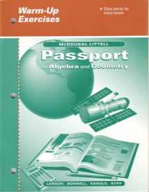 9780395896808-0395896800-Passport to Algebra and Geometry - Warm-up Exercises