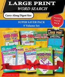 9781559930086-155993008X-KAPPA Super Saver LARGE PRINT Word Search Puzzle Pack-Set of 9 Carry-Along Digest Size Books