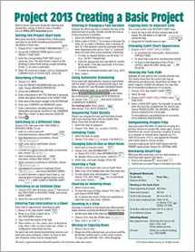 9781936220922-193622092X-Microsoft Project 2013 Quick Reference Guide: Creating a Basic Project (Cheat Sheet of Instructions, Tips & Shortcuts - Laminated Card)