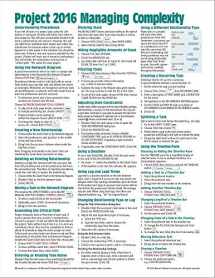 9781944684075-1944684077-Microsoft Project 2016 Quick Reference Guide Managing Complexity - Windows Version (Cheat Sheet of Instructions, Tips & Shortcuts - Laminated Card)