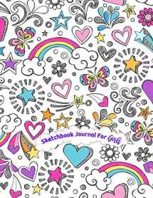 9781729633724-1729633722-Sketchbook Journal for Girls: 110 pages, White paper, Sketch, Doodle and Draw